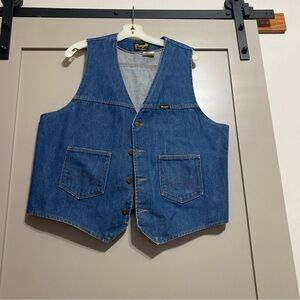Vintage Wrangler Blue Denim Vest